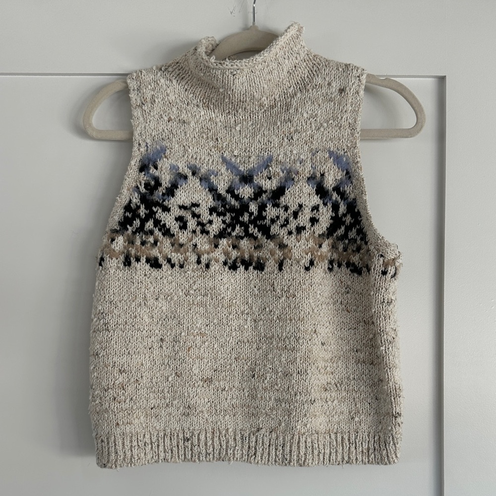 Anthropologie Cozy Knit Tank Sweater
